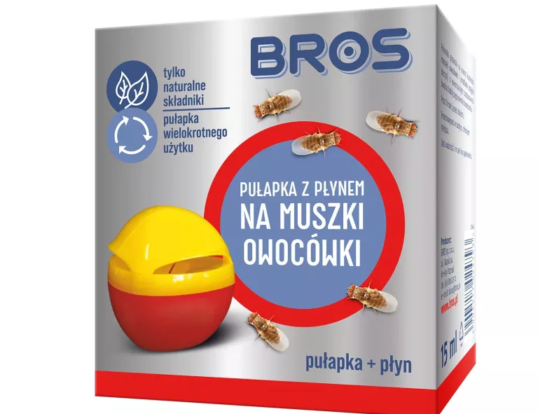 PUŁAPKA NA MUSZKI OWOCÓWKI Z PŁYNEM BROS SUPER SKUTECZNA WYDAJNA  59045170