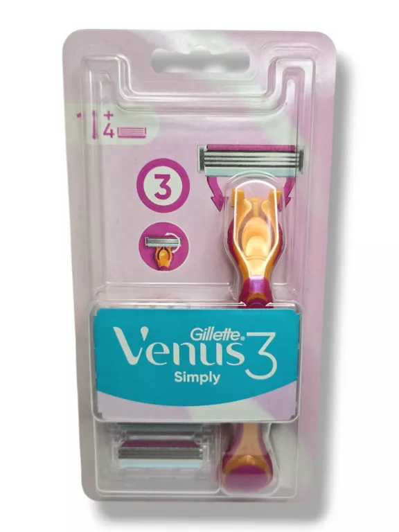 MASZYNKA  GILLETTE VENUS 3 +  4 WKŁADY