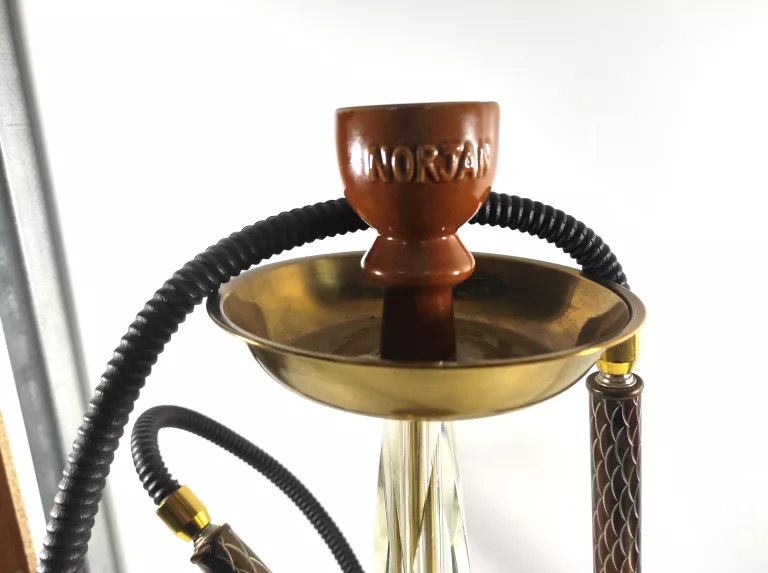 RĘCZNIE ZDOBIONA FAJKA WODNA SHISHA TURECKA 70CM NORJAN