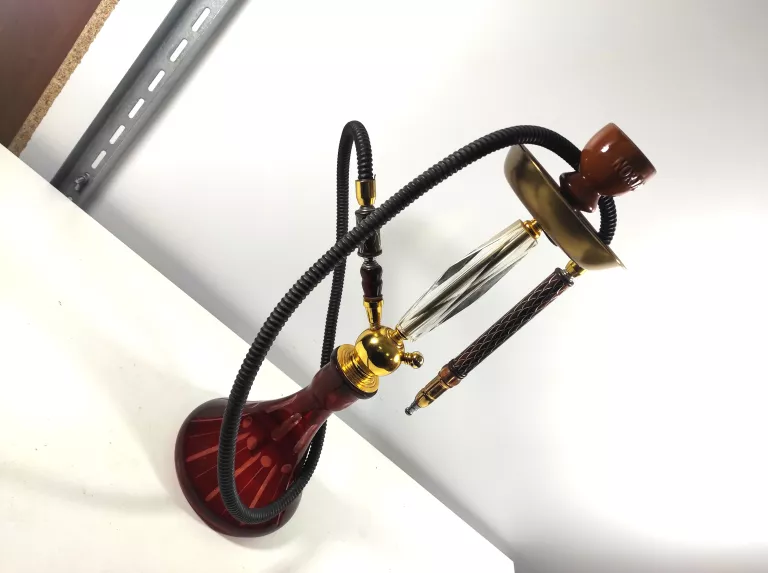 RĘCZNIE ZDOBIONA FAJKA WODNA SHISHA TURECKA 70CM NORJAN
