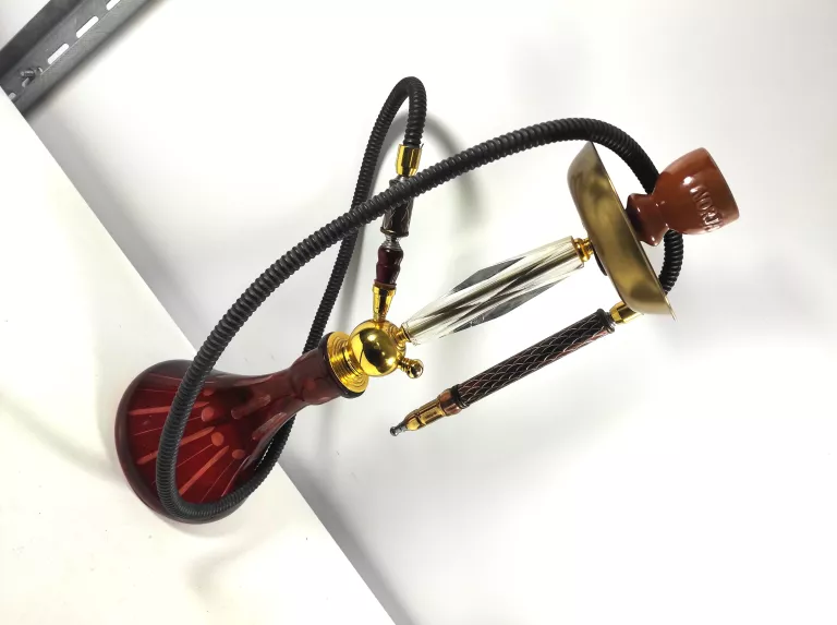 RĘCZNIE ZDOBIONA FAJKA WODNA SHISHA TURECKA 70CM NORJAN