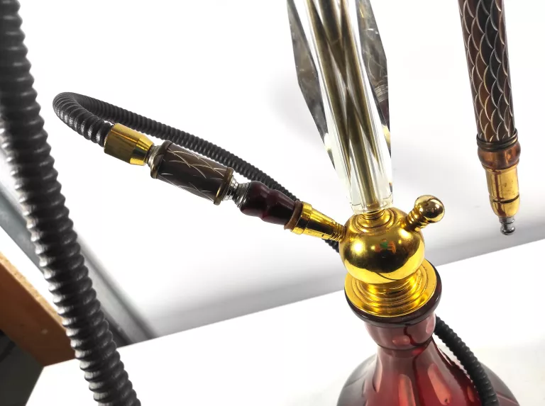 RĘCZNIE ZDOBIONA FAJKA WODNA SHISHA TURECKA 70CM NORJAN