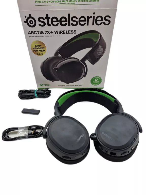 SŁUCHAWKI STEELSERIES ARCTIS 7X+ USB 2,4 GHZ 7.1 CZARNE BEZPRZEWODOWE