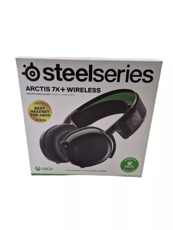 SŁUCHAWKI STEELSERIES ARCTIS 7X+ USB 2,4 GHZ 7.1 CZARNE BEZPRZEWODOWE