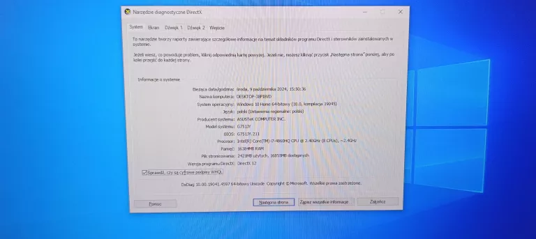 LAPTOP ASUS G751J 16GB RAM 512GB
