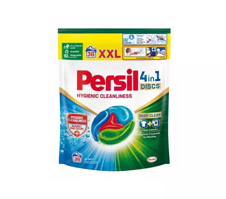 PERSIL DISCS 4W1 HYGIENIC CLEANLINESS KAPSUŁKI DO PRANIA KOLORU 38 SZT.