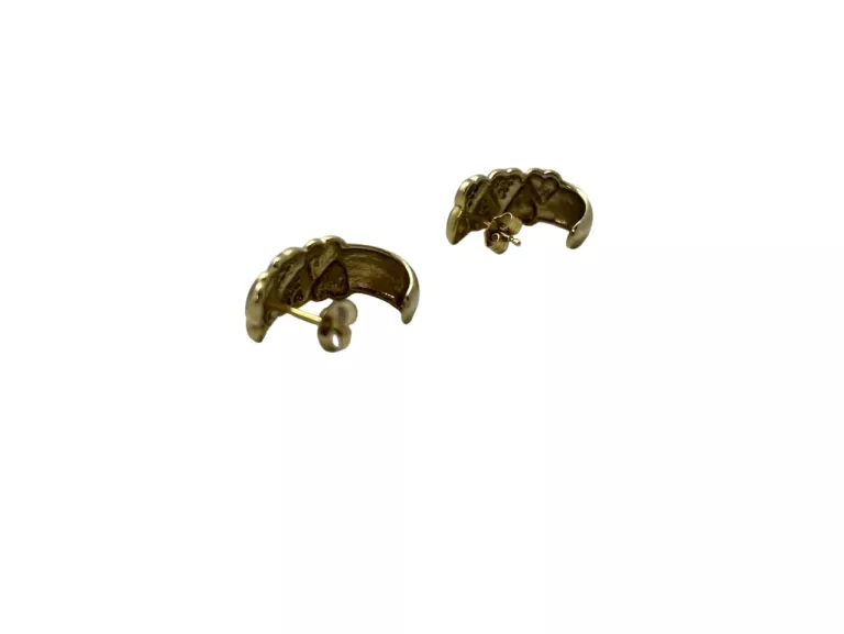 KOLCZYKI 333 Z 8 BRYLANTAMI 1,5X1,8CM 4,78G