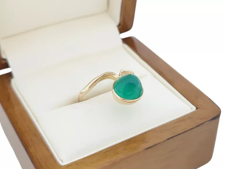 nietypowy-zloty-pierscionek-z-zielonym-kamieniem-258g-585-14k-r11-rozmiarsrednica-wew-mm-372-11