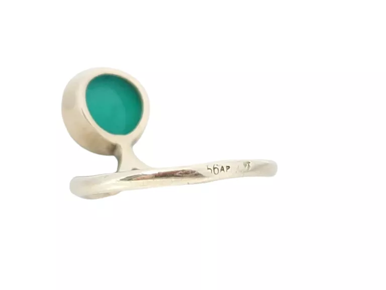 nietypowy-zloty-pierscionek-z-zielonym-kamieniem-258g-585-14k-r11-material-15835-524288