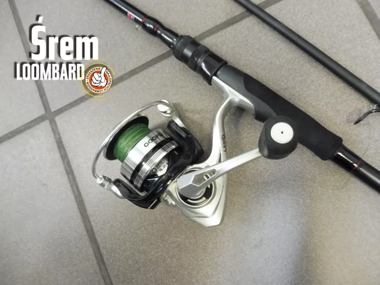 WĘDKA ROBINSON COUGAR ZANDER JIG SPIN 2,70M 8-42G + KOŁOWROTEK D.A.M1 QUIC