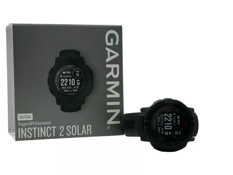 SMARTWATCH GARMIN INSTINCT 2 SOLAR TACTICAL EDITION CZARNY