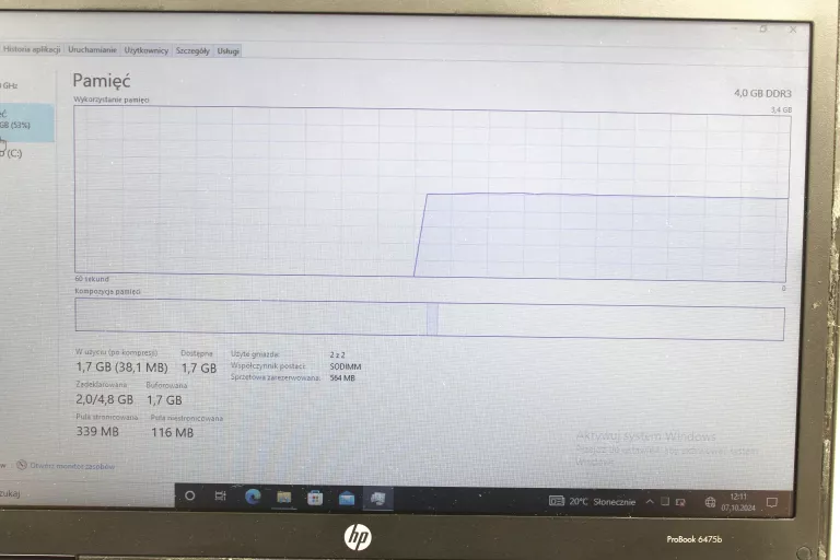 LAPTOP HP PROBOOK 6475B AMD A6-4400M 4GB/150GB