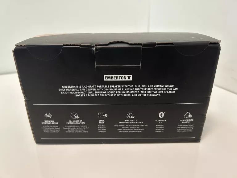 GŁOŚNIK BLUETOOTH MARSHALL EMBERTON II KOMPLET