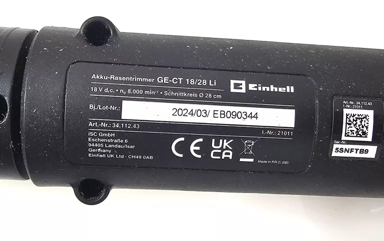 KOSA ELEKTRYCZNA EINHELL GE-CT 18/28 LI