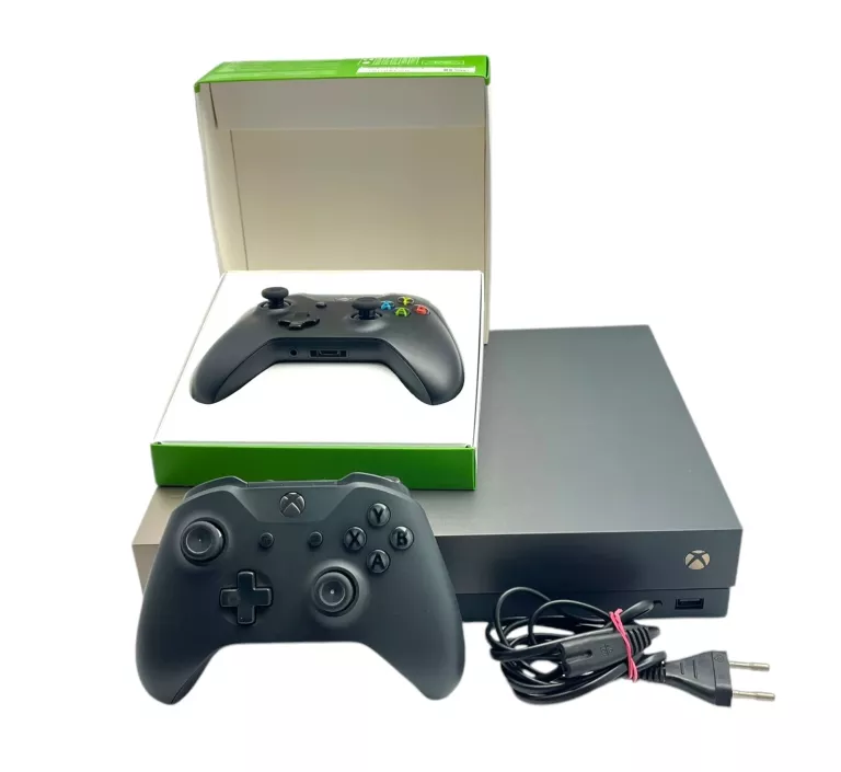 KONSOLA MICROSOFT XBOX ONE X 1787 GOLD RUSH 1TB 2X PAD