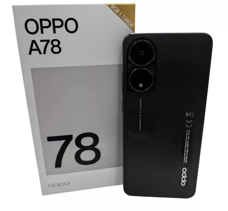 OPPO A78 8/128GB 4G CZARNY / GWARANCJA!