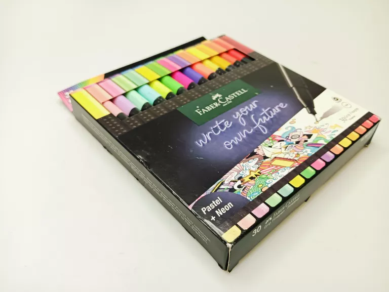 CIENKOPISY FABER-CASTELL PASTEL NEON 30 SZT