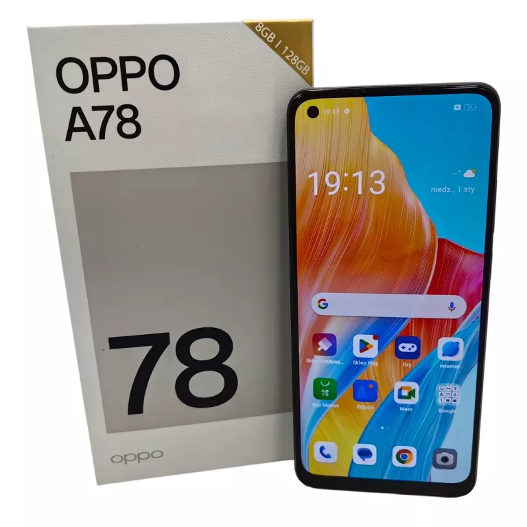 OPPO A78 8/128GB 4G CZARNY / GWARANCJA!