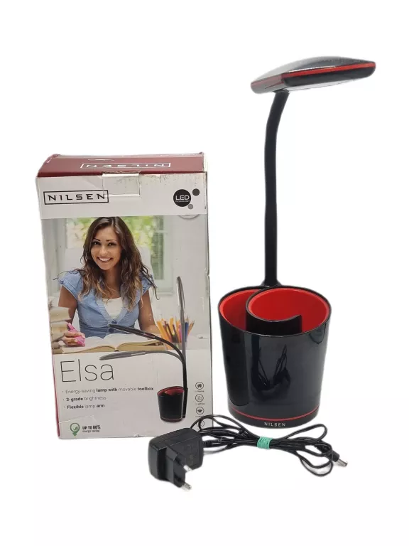 LAMPKA BIURKOWA LED Z ORGANIZEREM NILSEN ELSA