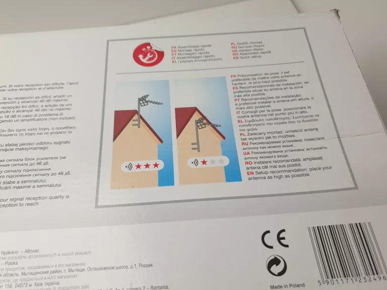 ANTENA ZEWNĘTRZNA EVOLOGY EVOOUT60 KOMPLET