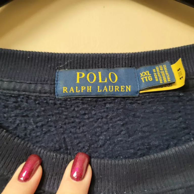 OGROMNA BLUZA POLO RALF LAUREN 3XL GRANATOWA