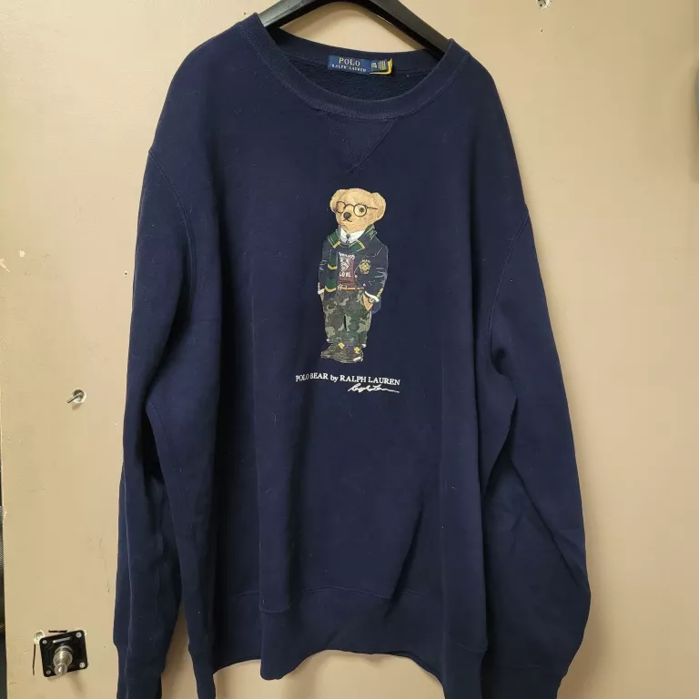 OGROMNA BLUZA POLO RALF LAUREN 3XL GRANATOWA