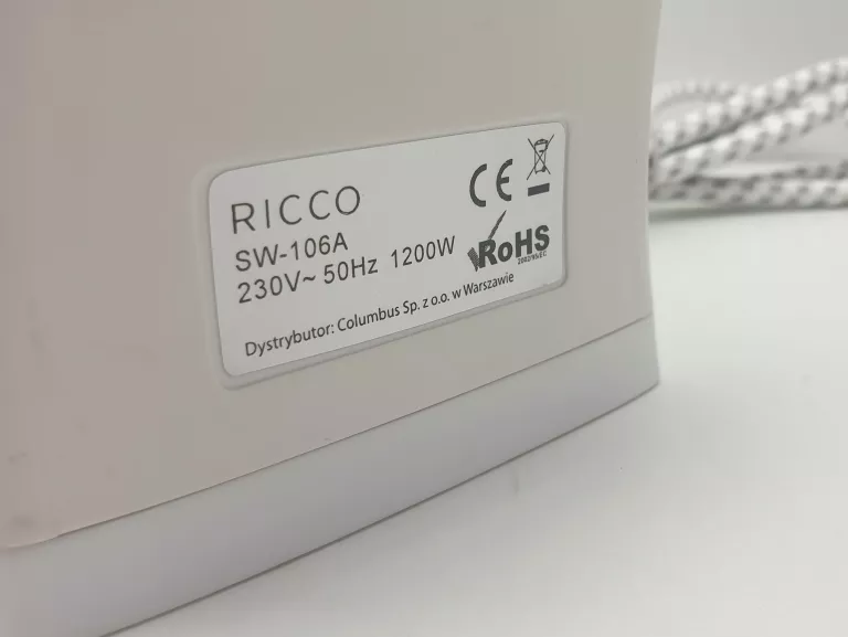 ŻELAZKO PAROWE RICCO 1200W KOMPLET