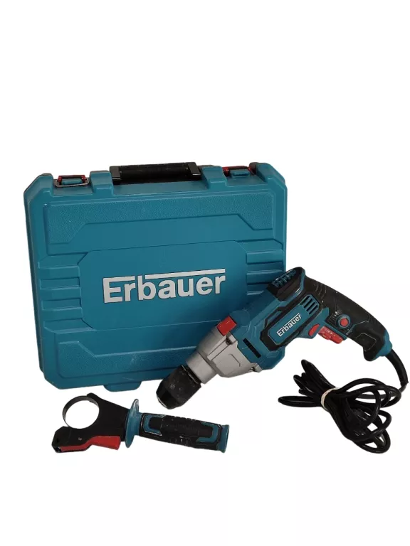 WIERTARKA UDAROWA ERBAUER EHD650 650W Z UCHWYTEM I WALIZKĄ KOMPLET