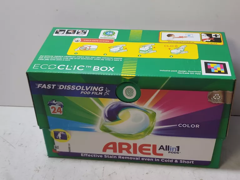 ARIEL ALL-IN-1 PODS KAPSUŁKI Z PŁYNEM DO PRANIA 24 PRAŃ COLOR