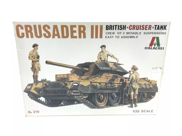 MODEL ITALERI NO.219 BRITISH CRUISER TANK CRUSADER MK.III 1:35