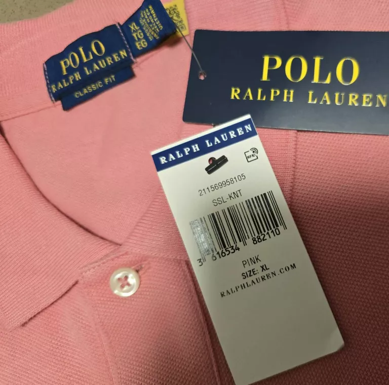 KOSZULKA POLO RALPH LAUREN RÓŻOWA XL