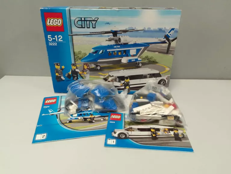 LEGO 3222 HELIKOPTER Z LIMUZYNĄ