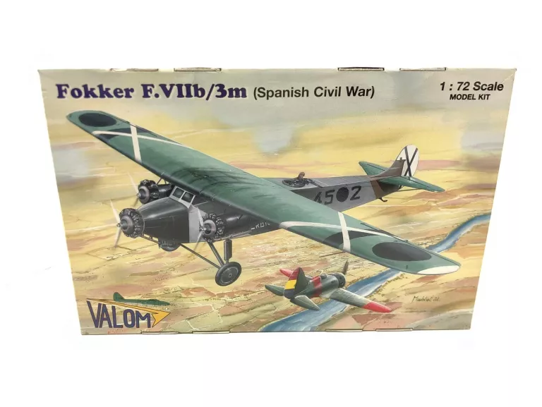 MODEL VALOM NO.72054 FOKKER F.VIIB/3M (SPANISH CIVIL WAR) 1:72