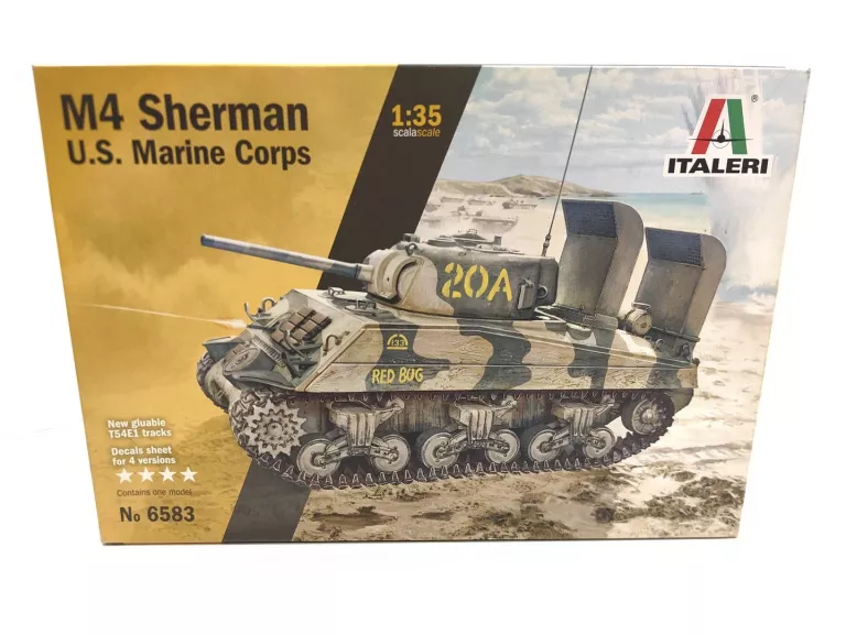 MODEL ITALERI NO.6583 M4 SHERMAN U.S. MARINE CORPS 1:35