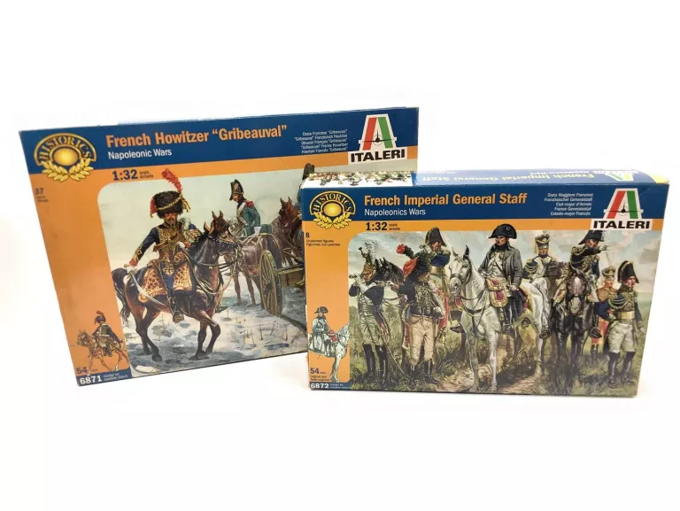 MODEL ITALERI 6871/6872 FRENCH HOWITZER/GENERAL STAFF NAPOLEONIC WARS 1:32