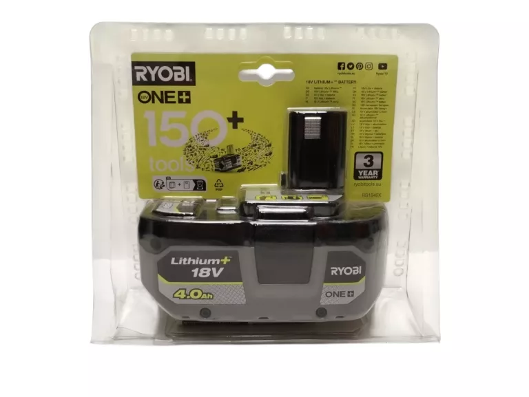 AKUMULATOR RYOBI 18V 4.0AH RB1840X