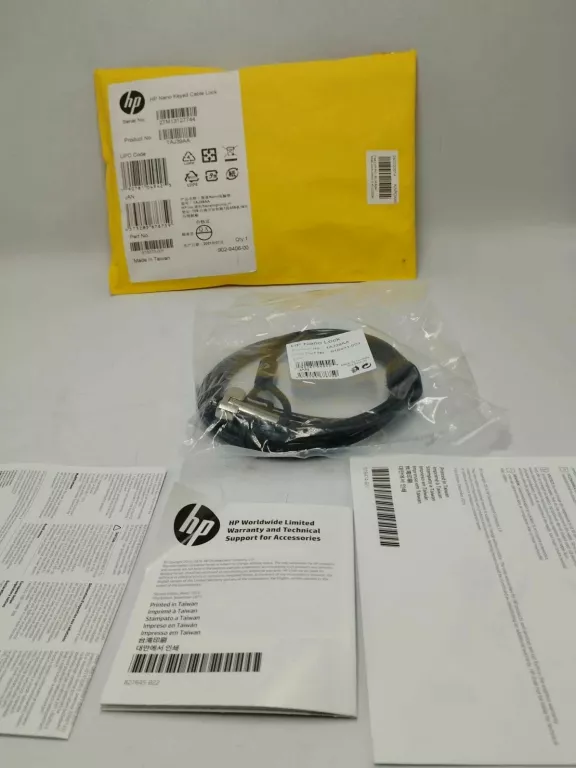 HP INC. BLOKADA KABLOWA NANO Z KLUCZEM 1AJ39AA