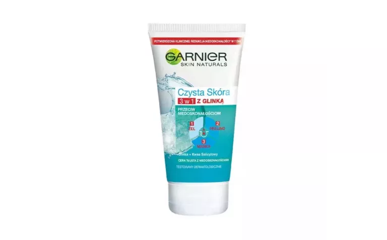 GARNIER CZYSTA SKÓRA 3W1 ŻEL PEELING MASECZKA