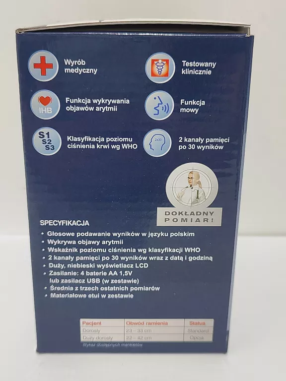 CIŚNIENIOMIERZ MÓWIĄCY TECH-MED TMA-VOICE 1