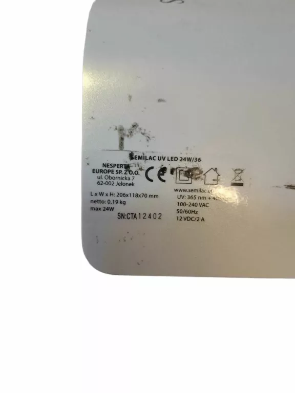 LAMPA UV SEMILAC PUDEŁKO