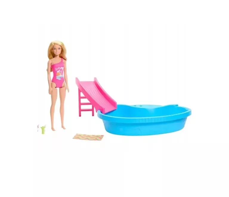 MATTEL BARBIE - LALKA Z BASENEM HRJ74