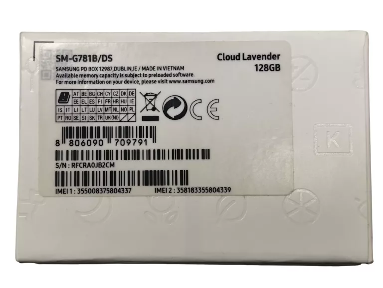 SAMSUNG GALAXY S20 FE 5G 6/128GB CLOUD LAVENDER