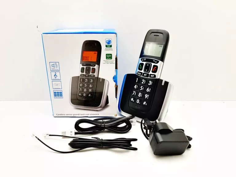 BEZPRZEWODOWY TELEFON STACJONARNY STACJA DOKUJĄCA ANGIELSKA WTYCZKA
