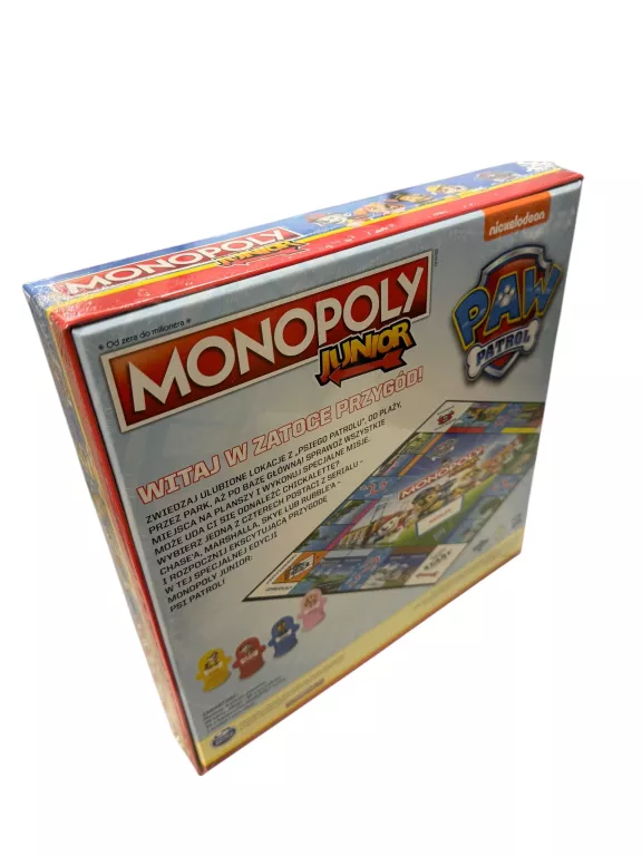 GRA PLANSZOWA MONOPOLY JUNIOR PSI PATROL N0WA ZAFOLIOWANA