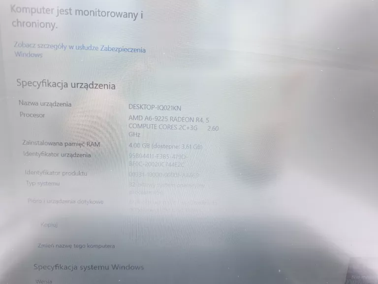 LAPTOP HP 255 G6 AMD A6-9225 / 1TB / 4GB