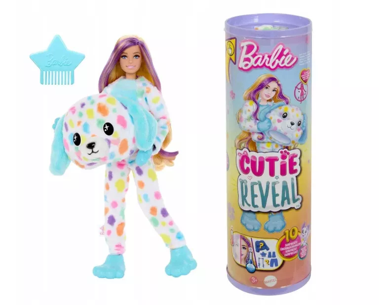 BARBIE CUTIE REVEAL PIESEK SERIA KOLOROWE MARZENIA