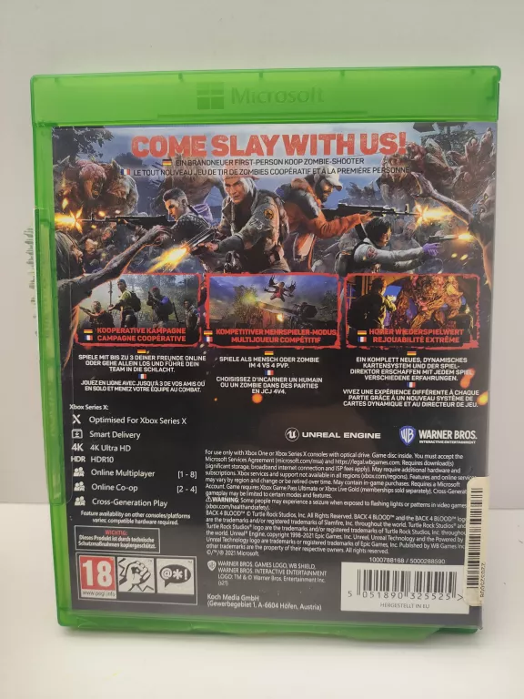 GRA XBOX ONE BACK 4 BLOOD