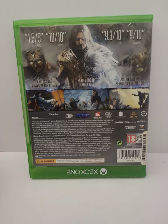 GRA XBOX ONE SHADOW OF MORDOR GOTA
