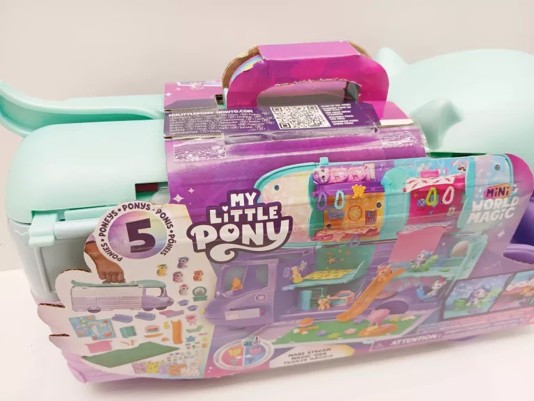 MY LITTLE PONY MINI WORLD MAGIC AUTOKAR KUCYKÓW + 5 FIGUREK HASBRO