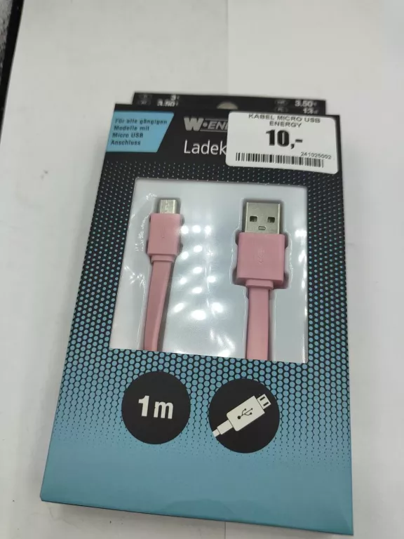 1 KABEL MICRO USB ENERGY DO WYBORU ZA 1 SZTUKĘ